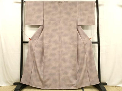 平和屋着物■上質な小紋 霞文 暈し染め 正絹 逸品 DABB3910cm