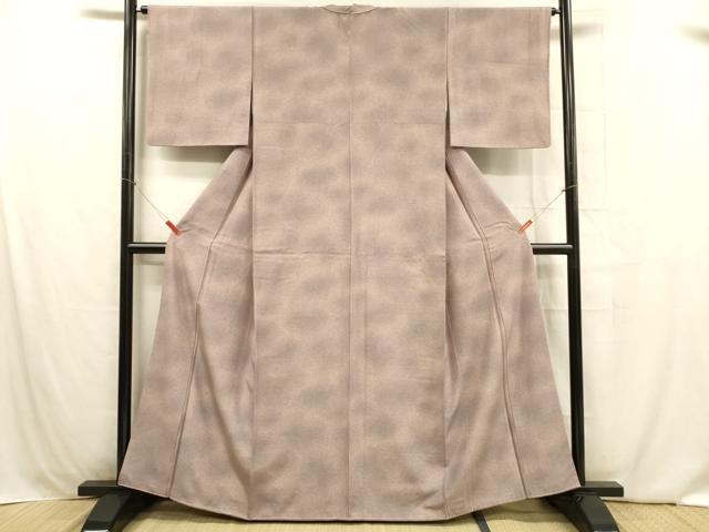 平和屋着物■上質な小紋 霞文 暈し染め 正絹 逸品 DABB3910cm