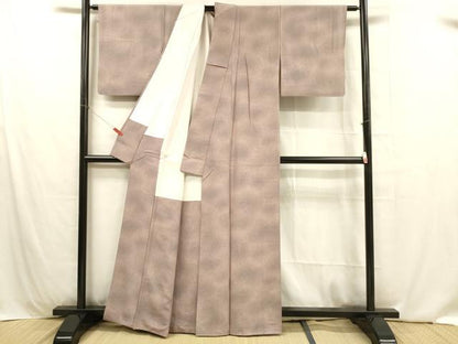 平和屋着物■上質な小紋 霞文 暈し染め 正絹 逸品 DABB3910cm