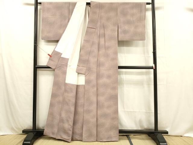 平和屋着物■上質な小紋 霞文 暈し染め 正絹 逸品 DABB3910cm