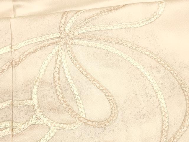 平和屋着物■訪問着 刺繍 結び紐文 暈し染め 正絹 逸品 DABB3928cm