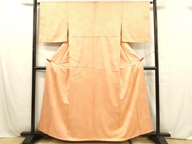 平和屋着物■上質な小紋 舞花文 暈し染め 正絹 逸品 DABB3936cm
