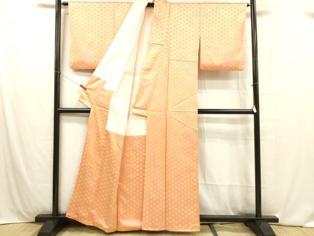 平和屋着物■上質な小紋 舞花文 暈し染め 正絹 逸品 DABB3936cm