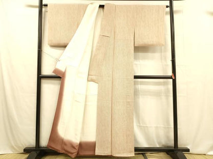 平和屋着物■上質な小紋 抽象文様 正絹 逸品 DABB3942cm