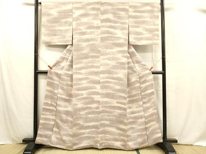平和屋着物■上質な小紋 霞文 正絹 逸品 DABB3952cm