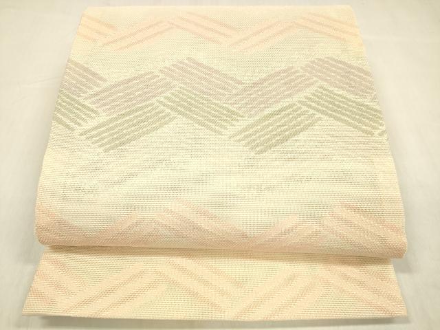 平和屋着物＊夏物 六通柄 京袋帯 抽象文様 DABB3958cm