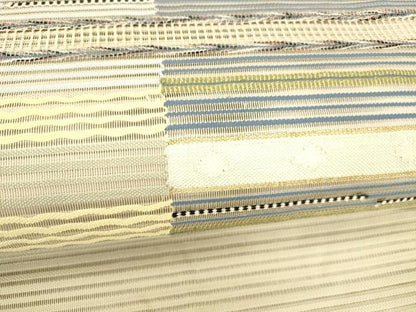 平和屋着物＊夏物 絽綴れ 八寸名古屋帯 横段文 金糸 正絹 逸品 DABB3959cm