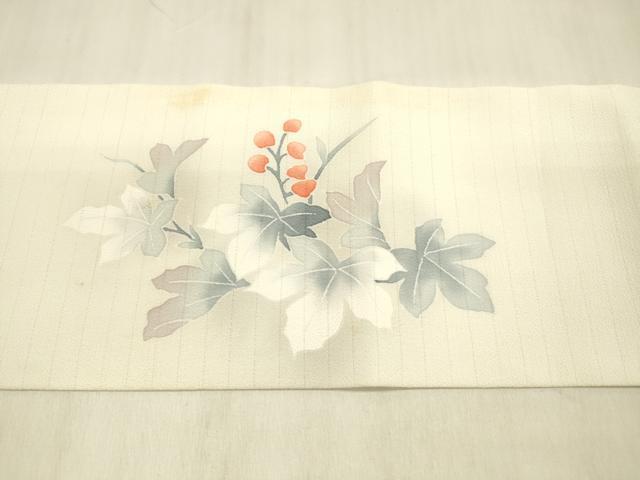 平和屋着物＊夏物 九寸名古屋帯 枝葉文 DABB3973cm