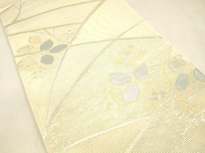 平和屋着物＊夏物 六通柄袋帯 こかげ 金銀糸 正絹 逸品 DABB3984cm