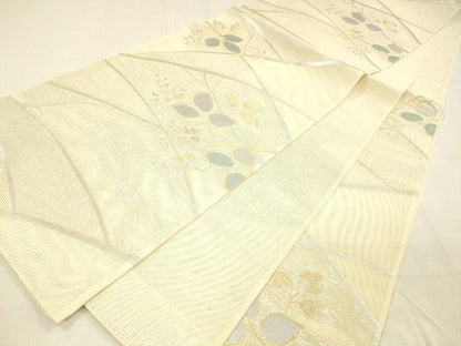 平和屋着物＊夏物 六通柄袋帯 こかげ 金銀糸 正絹 逸品 DABB3984cm