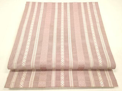 平和屋着物＊夏物 本場筑前博多織 八寸名古屋帯 紗献上 正絹 逸品 DABB3989cm