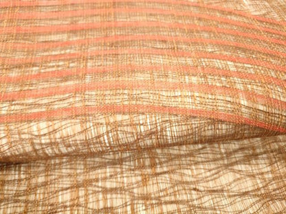 平和屋着物＊夏物 太鼓柄袋帯 櫛織 横段文 正絹 逸品 DABB4000cm