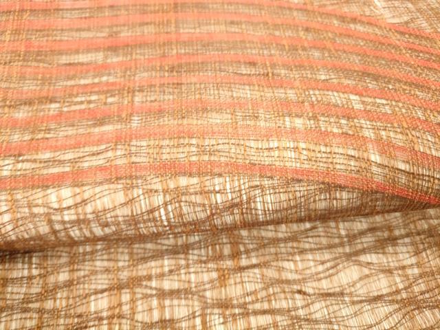平和屋着物＊夏物 太鼓柄袋帯 櫛織 横段文 正絹 逸品 DABB4000cm