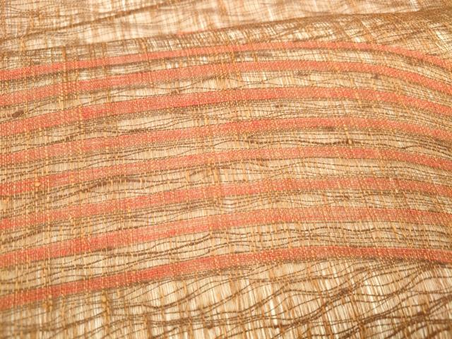 平和屋着物＊夏物 太鼓柄袋帯 櫛織 横段文 正絹 逸品 DABB4000cm