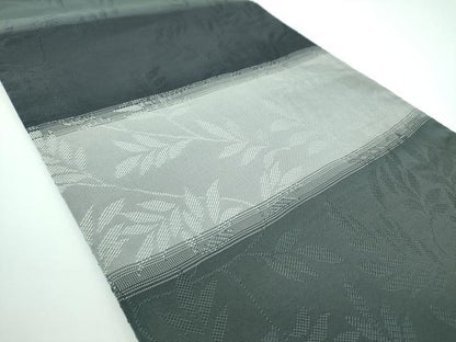 平和屋着物●両面 六通柄袋帯 麻の葉間道 金銀糸 正絹 逸品 DABB4005ps