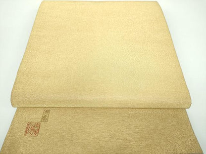 平和屋着物●国際的伝統工芸作家　十二代・藤林徳扇　苑寿　綴れ　両面　全通柄袋帯　金銀糸　保証書付き　正絹　逸品　DABB4017ps