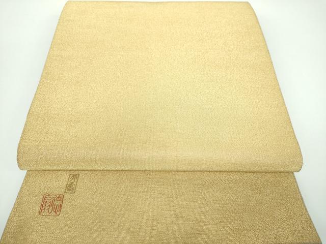 平和屋着物●国際的伝統工芸作家　十二代・藤林徳扇　苑寿　綴れ　両面　全通柄袋帯　金銀糸　保証書付き　正絹　逸品　DABB4017ps