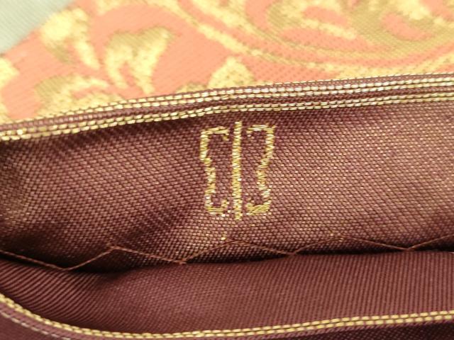 平和屋着物○西陣 川島織物 六通柄 本袋帯 更紗花菱文 金