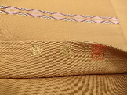 平和屋着物●龍村美術織物　六通柄　本袋帯　唐織　咆哮獅子錦　正絹　逸品　DABB4024ps