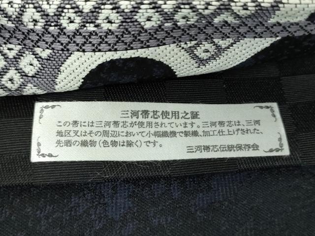 平和屋着物●西陣　京洛苑たはら謹製　六通柄袋帯　唐織　鹿の子雪輪文　証紙付き　正絹　逸品　DABB4028ps 平和屋着物○西陣 京洛苑たはら謹製 六通柄袋帯 唐織 鹿の子雪輪文