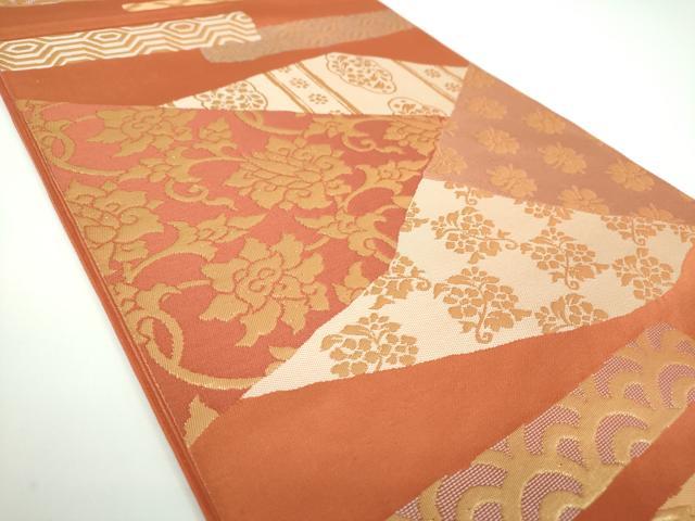 平和屋着物○西陣 川島織物 六通柄 本袋帯 名物裂花文