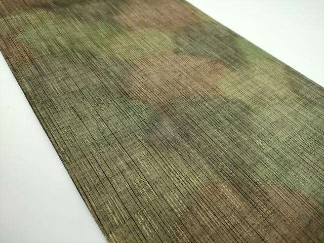 平和屋着物●両面　全通柄袋帯　紬地　琉球絣文様　正絹　逸品　未使用　DABB4053ps 平和屋着物○両面 全通柄袋帯 紬地 琉球絣文様 正絹 逸品