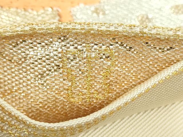 平和屋着物●西陣　川島織物　六通柄　本袋帯　唐織　吉祥花文　金糸　正絹　逸品　DABB4070ps