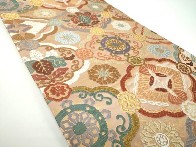 豪華な唐織七宝華紋♡正絹六通袋帯 ZF-1117 袋帯 唐織 華紋 正絹 六通 高級 逸品 - メルカリ