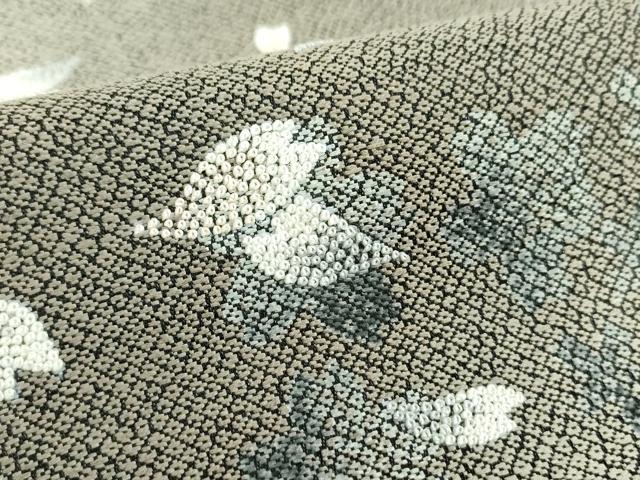 平和屋着物●極上　中国人間国宝　将雪英　中国三大刺繍　相良刺繍　袋帯　舞桜　正絹　逸品　未使用　DABB4077ps