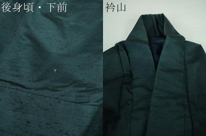 平和屋着物●男性　紬　百入茶色　正絹　逸品　DABB4123ps
