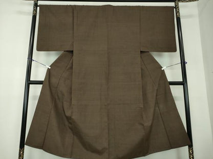 平和屋着物●男性　紬　縞　正絹　逸品　DABB4125ps