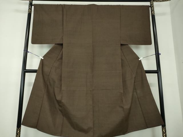 平和屋着物●男性　紬　縞　正絹　逸品　DABB4125ps