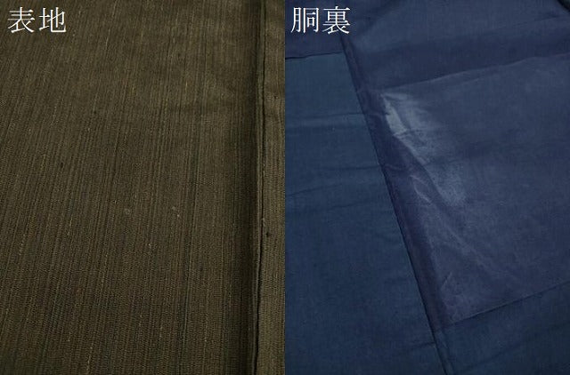 平和屋着物●男性　紬　縞　正絹　逸品　DABB4126ps