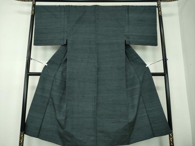 平和屋着物●男性　紬　濃百入茶色　正絹　逸品　DABB4128ps