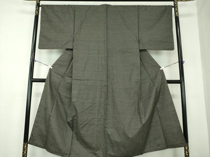 平和屋着物●男性　本場大島紬　亀甲柄　正絹　逸品　DABB4133ps