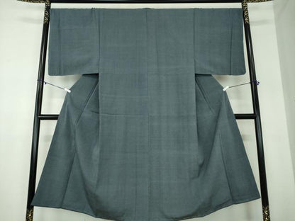 平和屋着物●男性　本塩沢　蚊絣　正絹　逸品　未使用　DABB4134ps