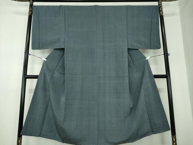 平和屋着物●男性　本塩沢　蚊絣　正絹　逸品　未使用　DABB4134ps