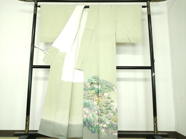 平和屋着物●本加賀友禅作家　松田准一　色留袖　飛鶴風景花文　暈し染め　正絹　逸品　DABB4152ps 色留袖 加賀友禅 女性着物 | 通販・人気ランキング - 価格.com