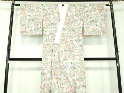 平和屋着物●上質な長襦袢 無双仕立て 山車 正絹 逸品 DABB4160ps