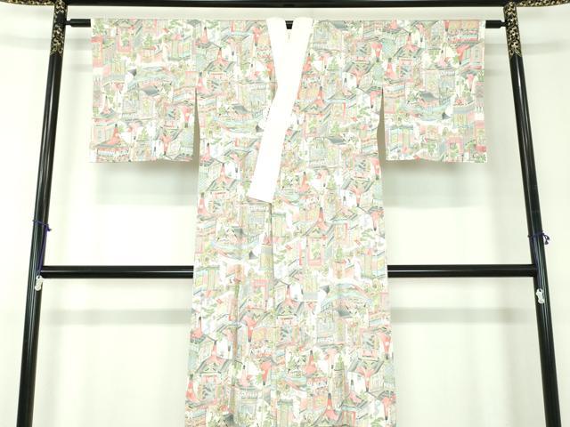 平和屋着物●上質な長襦袢 無双仕立て 山車 正絹 逸品 DABB4160ps