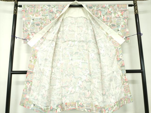 平和屋着物●上質な長襦袢 無双仕立て 山車 正絹 逸品 DABB4160ps