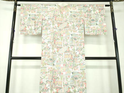 平和屋着物●上質な長襦袢 無双仕立て 山車 正絹 逸品 DABB4160ps