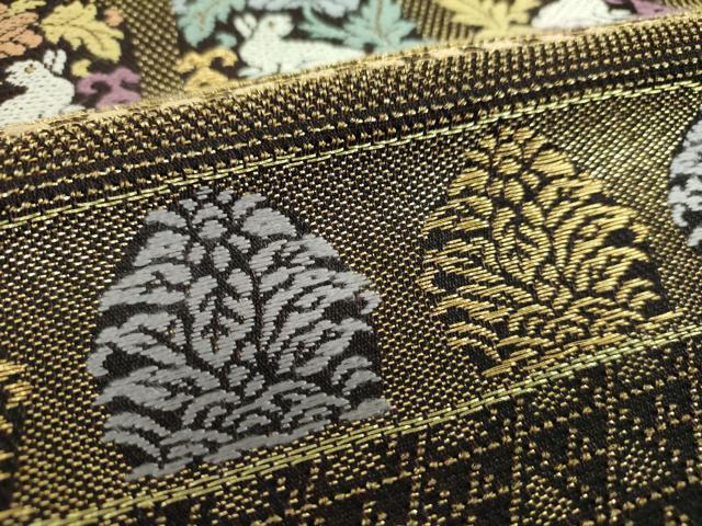 平和屋着物●極上　六通柄袋帯　唐織　金華山織　文龍名物裂　金糸　正絹　逸品　DABB4237ps