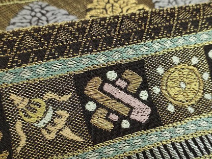 平和屋着物●極上　六通柄袋帯　唐織　金華山織　文龍名物裂　金糸　正絹　逸品　DABB4237ps