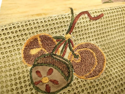 平和屋着物●中国三大刺繍 スワトウ相良刺繍 汕頭相良刺繍 総刺繍 太鼓柄袋帯 紬地 吉祥文様 正絹 逸品 DABB4245ps