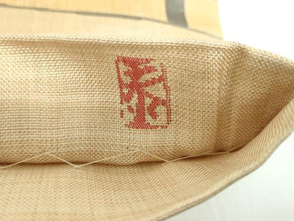 平和屋着物●名門木屋太 今河織物 皆川泰蔵 染色家 六通柄袋帯 風景文 正絹 逸品 DABB4263ps