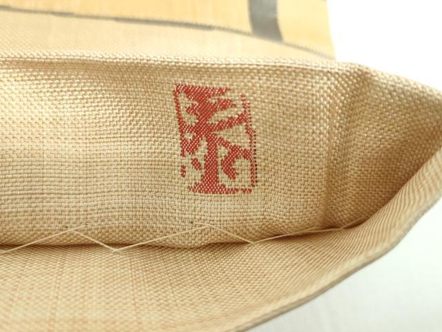 平和屋着物●名門木屋太 今河織物 皆川泰蔵 染色家 六通柄袋帯 風景文 正絹 逸品 DABB4263ps