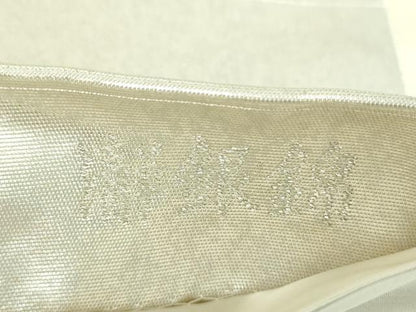 平和屋着物●加賀友禅の巨匠　初代　由水十久　西陣　長嶋成織物　ながしま帯　太鼓柄袋帯　傘　瀞銀錦　正絹　逸品　DABB4289ps
