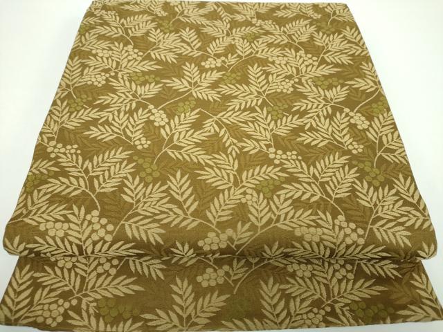 平和屋着物●こむさでもーど・COMME CA DU MODE 六通柄京袋帯 唐織 南天文 正絹 逸品 DABB4293ps