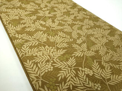 平和屋着物●こむさでもーど・COMME CA DU MODE 六通柄京袋帯 唐織 南天文 正絹 逸品 DABB4293ps